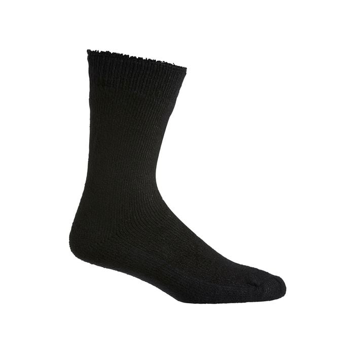 Hard Yakka Black 2 Pack Bamboo Work Socks - Size 7-12
