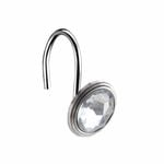 Barelli Exquisite Shower Curtain Rings - 12 Pack