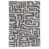 Loopsie-330cm X 240cm-walvis Cream And Grey Aztec Washable Rug