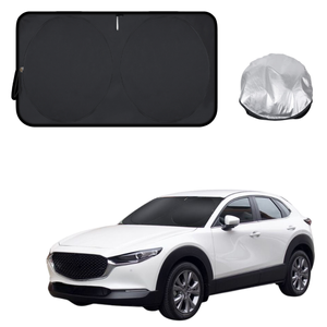 Front Windscreen Sun Shade for Mazda CX-5 2012 - 2017 (KE) - Standard 150 x 85 cm - Black
