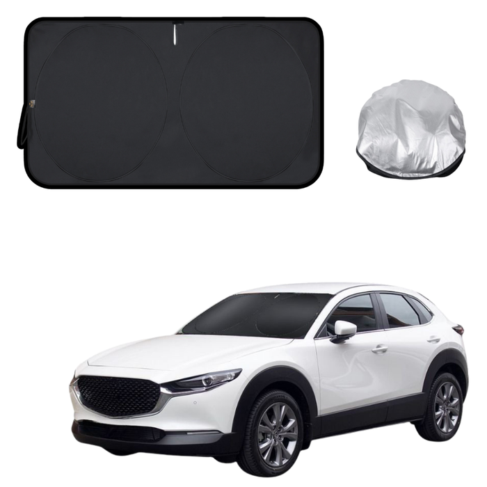 Front Windscreen Sun Shade for Mazda CX-5 2012 - 2017 (KE) - Standard 150 x 85 cm - Black