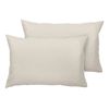Ecology Dream Size 73 x 48cm Soft Sleeping Pillowcase Pair Stone Home Bedding