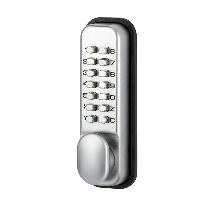 Ikonic Satin Chrome Plate Digital Gate Lock