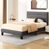 ALFORDSON Bed Frame Single Grey Fabric
