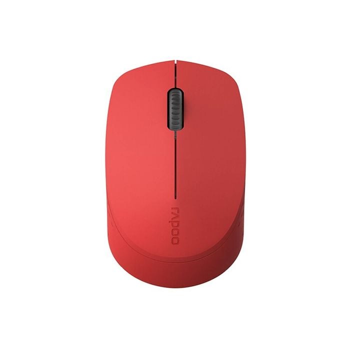 Rapoo M100 Wireless 2.4GHz/Bluetooth Optical Mouse - Red
