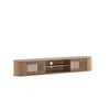 Anna Wall Mount Entertainment TV Unit Floating 2 Doors 180cm Oak