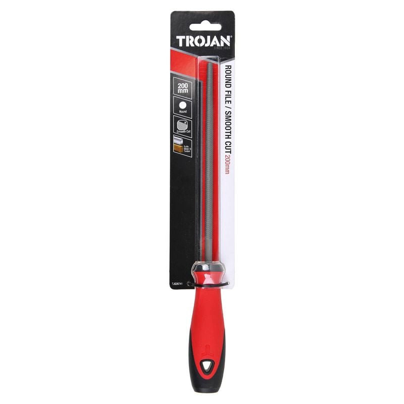 200mm Single Cut Round File