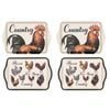 4PK Ashdene Heartland 21cm Matte Melamine Scatter Tray