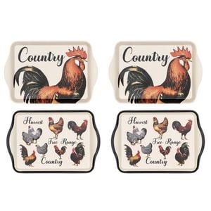 4PK Ashdene Heartland 21cm Matte Melamine Scatter Tray