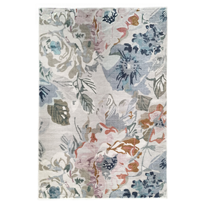 Fab Habitat 160x230cm Kyul Floral Multicolour Machine Washable Rug