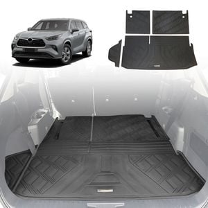 AUSGO Boot Liner for Toyota Kluger 2021-Onwards 3-Piece Set Cargo Trunk Mat Boot Mat