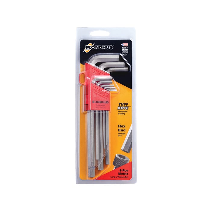 Bondhus 9 Piece Metric Long Keys Hex Set