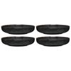 4PK Ecology Element 22cm Stoneware Dinner Bowl Round - Raven