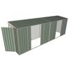 Build-A-Shed 1.2 x 6.0 x 2.0m Tunnel Shed Tunnel Hinged Door with 2 Double Sliding Side Doors - Green