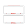 2x OFFICIAL AFL ST KILDA Car Number Plate Frame Cover Surround NEW logo