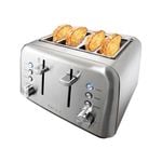 Baccarat The Toasty Slice 4 Slice Toaster Stainless Steel 28.5X29.0X19.3cm
