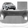 6D Diamond Car Boot Mat for Ford Territory SX, SY2004-2011-(3rd Row folded/5 seater)-Cargo Mat-Grey-Outback GT