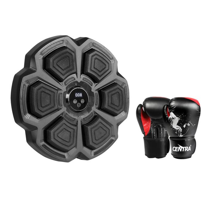 Centra 9-Speed  Smart Punching  Machine with 8OZ Gloves - Black