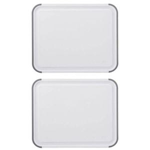 2PK Kitchen Aid Reversible Chopping Board W/ Perimeter Trench Small 20x25cm