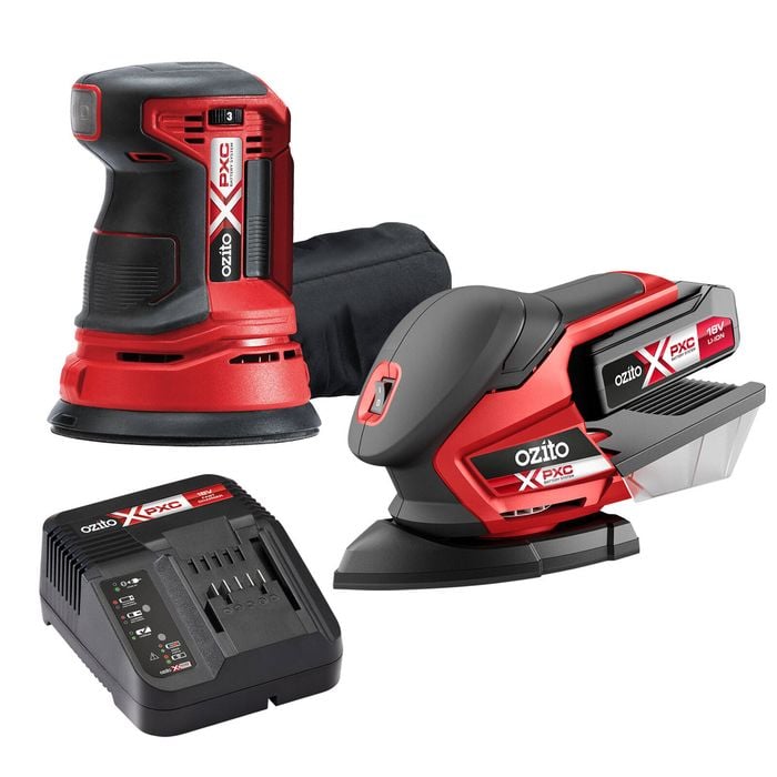 Ozito PXC 18V Twin Sander Kit PRMK-250