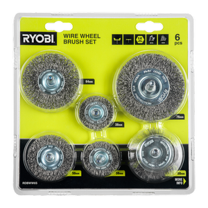 Ryobi 6 Piece Wire Wheel Brush Set