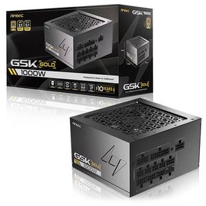 Antec GSK1000 AU, ATX 12V 3.1, 1000W, Full-Modular, 80 Plus Gold, 120mm FDB fan, 100–240V, OCP/OVP/UVP/SCP/OPP/OTP/SIP/NLO pro