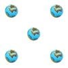 5PK NRL Gold Coast Titans NRL Super-High Bounce Ball 60mm - Blue