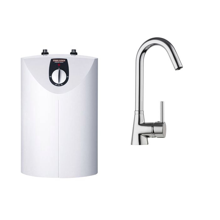 STIEBEL ELTRON SNU 5 Open Vented Water Heater With MES-G Gooseneck Tap