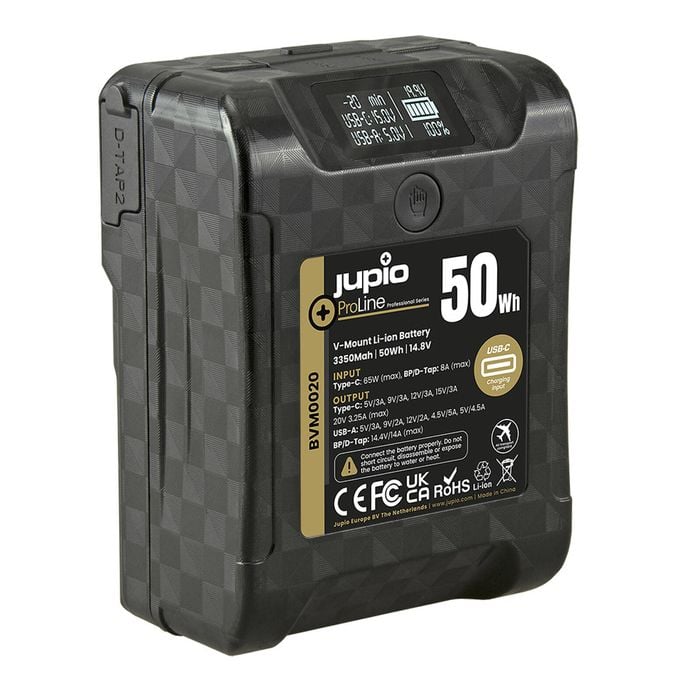 Jupio ProLine 50W/3350mAh Extreme V-Mount Li-Ion Battery For Camera