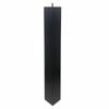 Adoored 73 x 73 x 710mm Black Square Pine Furniture Leg