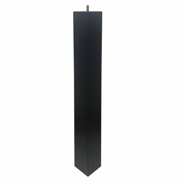 Adoored 73 x 73 x 710mm Black Square Pine Furniture Leg