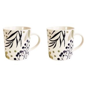 2x Urban Summer Solstice 470ml Ceramic Mug Coffee/Tea Drinkware - Blue/Green