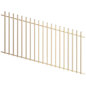 ProtectorAl 1201 - 2400 x 1200mm Primrose Raked 16-30º Batten Pool Fence Panel