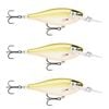 3x Rapala 7.5cm Shad Rap Elite (Floating) Fishing Lures - Gilded Haymaker