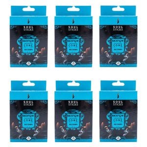 6x 10pc Wild Scents Soul Sticks Backflow Incense Cones Fragrance Nag Champa