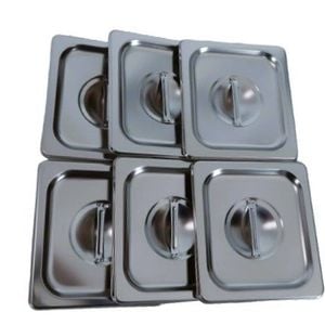 LCE Gastronorm GN Pan One Sixth Size 1/6 GN Pan Lids (Pack of 6)
