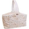LVD Insulated Postcard Picnic Cooler Carry Bag 48x26cm White/Orange