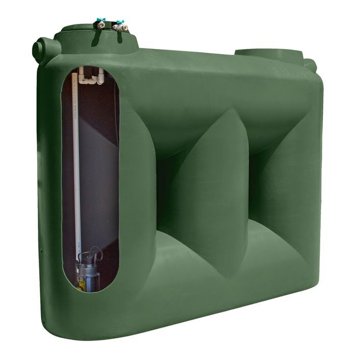 Clark Tanks 2000L Mist Green Tradepack Tank And Davey Evo MK2 Pump