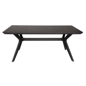 SK Designer Living | Doreen Collection | Rectangular Wood Dining Table | 180cm - Black