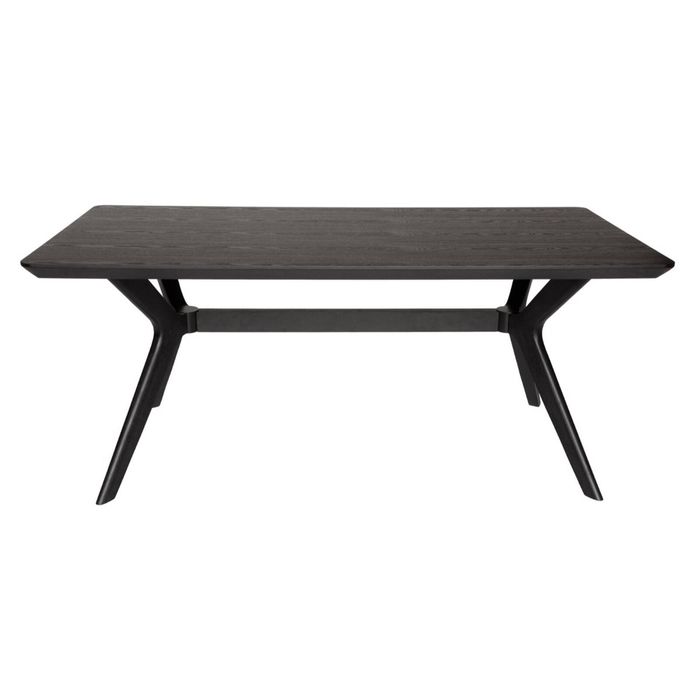 SK Designer Living | Doreen Collection | Rectangular Wood Dining Table | 180cm - Black