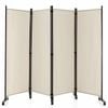 Costway 4-Panel Room Divider 1.7×2.2m Wall Partition Stand