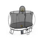 Springfree Medium Oval Trampoline 2.4m x 3.4m - Sports Accessory Bundle Basketball Hoop, Ladder and Bag