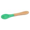 Tiny Dining Bamboo Baby Weaning Fork with Silicone Tip