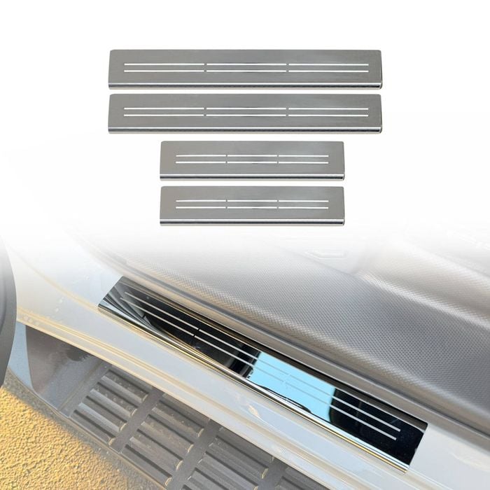 AUSGO Door Sill Protector For Nissan Navara D27 Dual Cab 2026-Onwards Stainless Steel Scuff Plate Cover