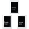 3PK Unigift 50x70cm Iconic MDF Acrylic Photo Frame Picture Holder - White