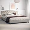 Sonata Double Beige Curved Bed Frame