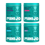 MIHIJO Signature Dog 4 Pack Bundle 240 Chewable Food Supplements