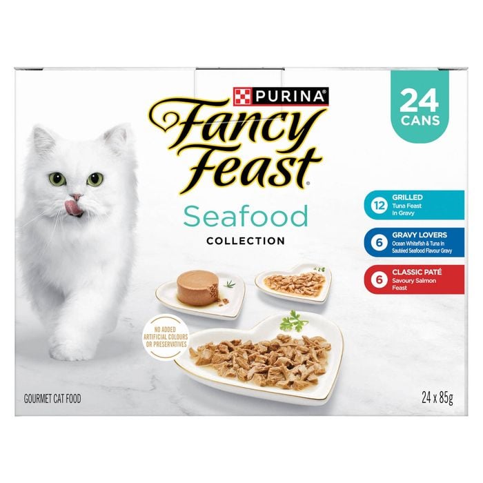 Fancy Feast 85g Seafood Collection Wet Cat Food - 24 Pack