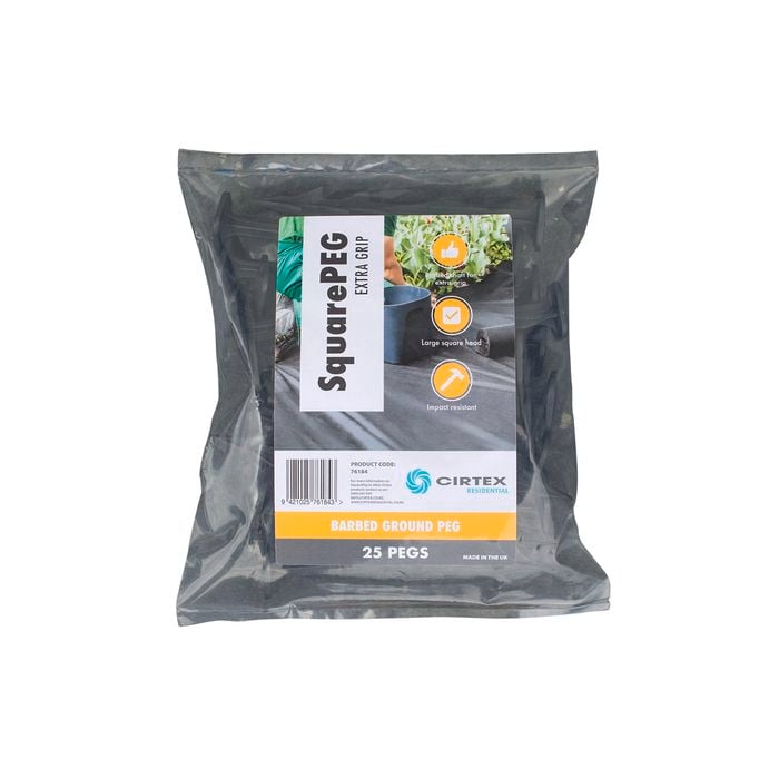 Strol SquarePeg Barbed Weedmat Pin - 25 Pack