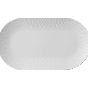 Maxwell And Williams White Porcelain Oblong Platter Diamond 30x17cm Gift Boxed